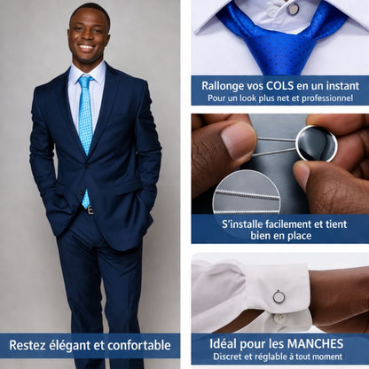 Pack 10 rallonges pour cols de chemise