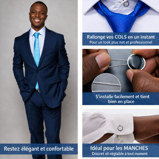 Pack 10 rallonges pour cols de chemise