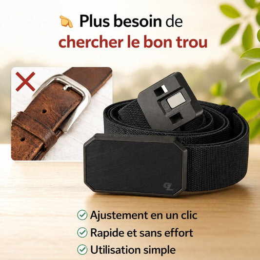 Ceinture à boucle magnétique qui change votre style