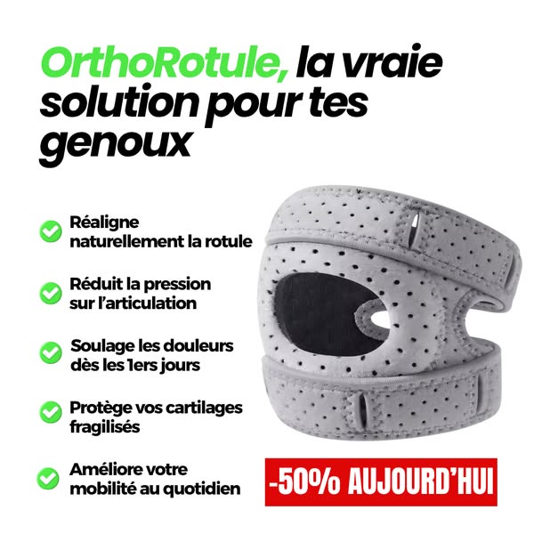 OrthoRotule™  – Soulagez vos genoux sinon on vous rembourse !